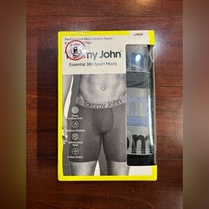 3-Pack Tommy John Essential 360 Sport Micro Boxer Briefs Mens Large (35”-38”)